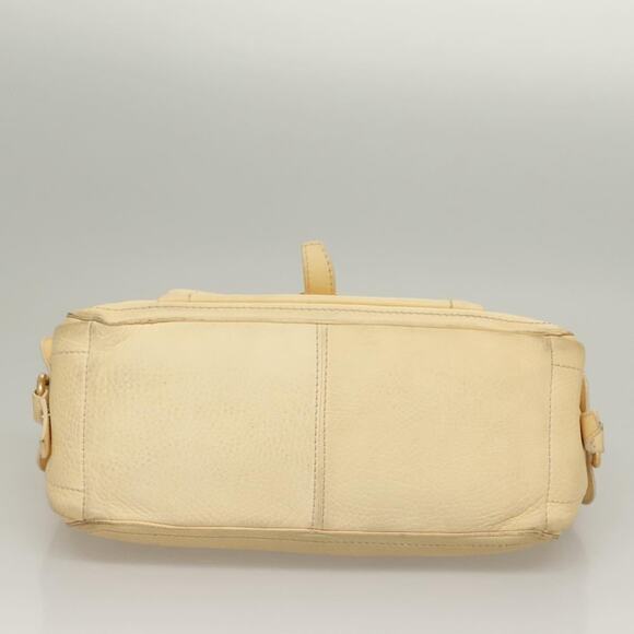 CELINE Boogie Hand Bag Leather Beige Gold - Picture 9 of 13